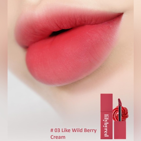 Lilybyred Romantic Liar Mousse Tint Matte Lip Tint - 03 Like Wild Berry Cream - Picture 3 of 4